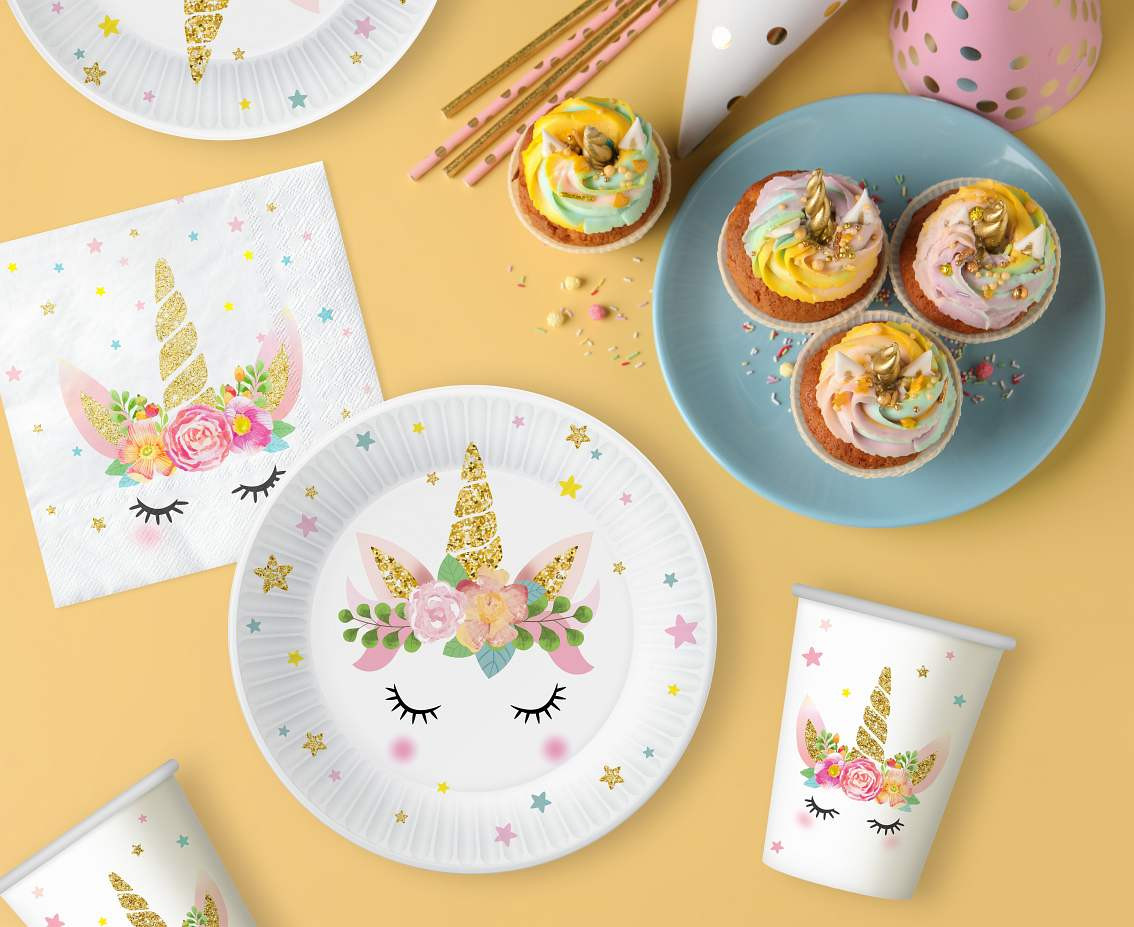 Unicorn paper napkins, 33x33 cm, 20 pcs